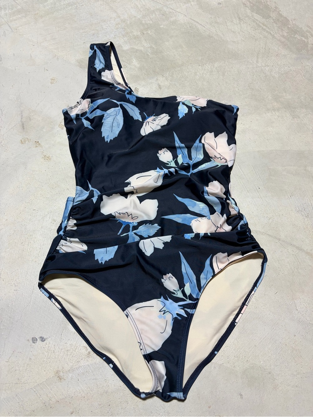 Nani swimwear floral blue one piece large swim